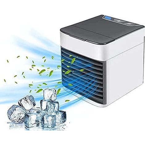 Climatiseur portable, refroidisseur évaporatif, climatiseur portable personnel pour ordinateur de bureau, petit humidificateur, réfrigérateur. (1/5)