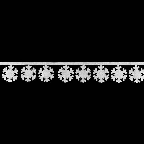 Schneeband zugeschnitten 14x180cm - Flocke