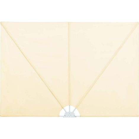 Faltbarer Terrassen-Seitenfächer Creme 300×150 cm vidaXL (1/5)