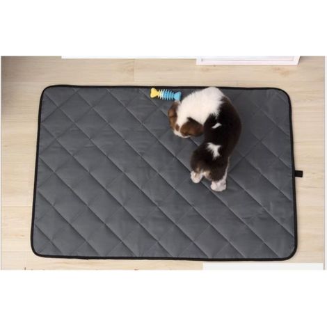Tapis Éducateur Chien Lavable alèse Tapis de propreté siège voiture Imperméable Chiot Chien alaise tapis refraissant Lit gris3549CM (1/4)