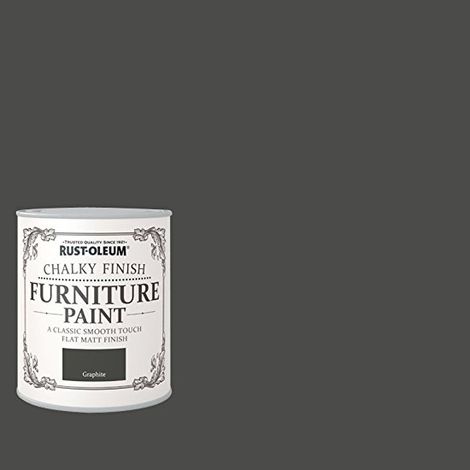 Rust-Oleum Chalk Chalky Furniture Paint Graphite 750ml
