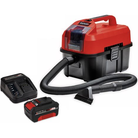EINHELL Aspirateur à eau et poussière sans fil TE-VC 18/10 Li + Set de démarrage