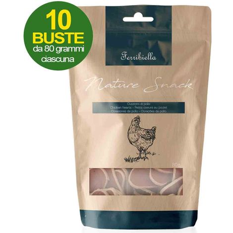 Nature Snack Hühnerherzen für Hunde 10 Beutel à 80 g (1/2)