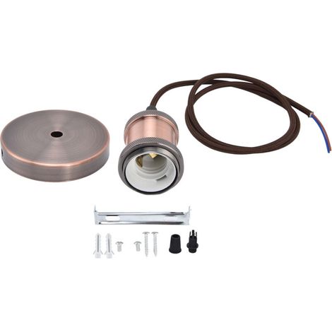 Lampada a sospensione vintage con attacco E27 e cavo, ideale per camera da letto, da 100 a 240 V. (1/4)