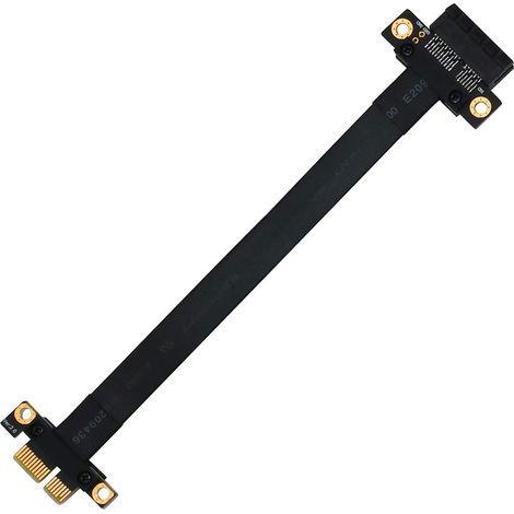 PCI Express x1 Adapterkabel, PCIe Adapterkabel, 36-poliges PCI Express 1X PCI-e Verlängerungskabel, PCIe Riser-Kabel (20 cm 180-Grad-Verlängerungskabel) (1/5)