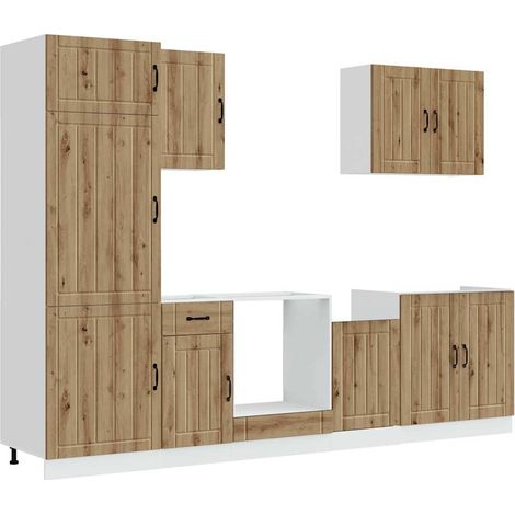 Maison Exclusive - 7dílná sada kuchyňských skříněk "Lucca" dub artisan kompozit (1/5)