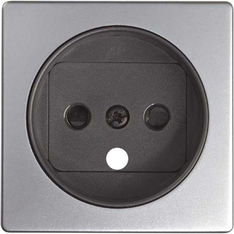 Tapa para base de enchufe francesa aluminio frío SIMON 82 DETAIL 82068-93