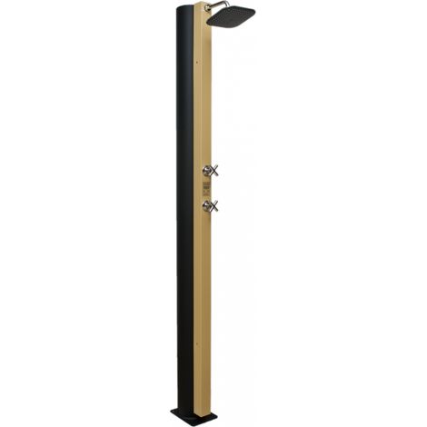 Douche de piscine solaire, douche extérieure 40L-Beige-Beige-17.5 --