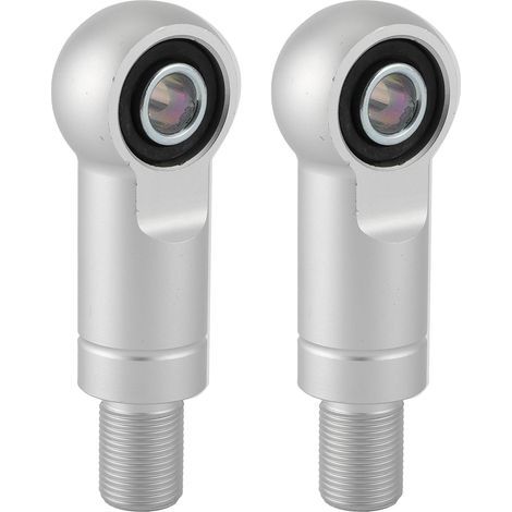 KIMISS 10mm Hole Shock Absorber Adapter and Mountain Bike Shock Absorber Height Increaser (Type B Silver). (1/5)
