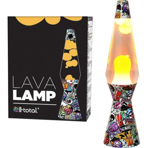 i-total iTotal lampe à lave colorée 40 cm design rétro (1/3)