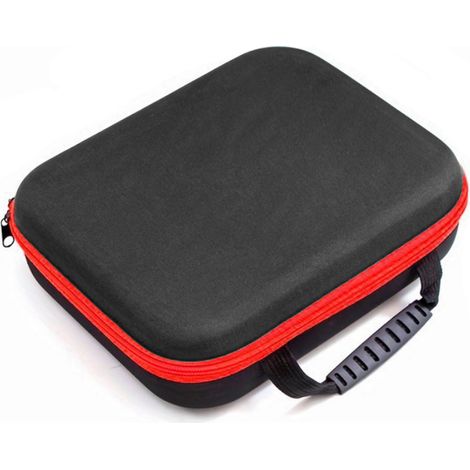 Coffret de rangement outillage dur PU EVA sac stockage perceuse meuleuse avec poche filet et poignée caoutchouc (1/5)