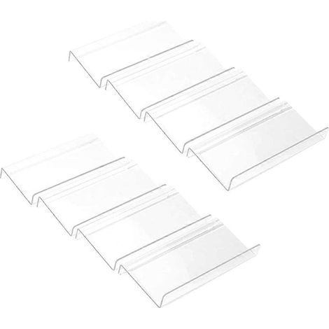 Set mit 8 transparenten Gewürzschubladen-Organizern aus Acryl, Gewürzglaseinsätzen und Gewürztabletts für die Küchenschublade (1/5)