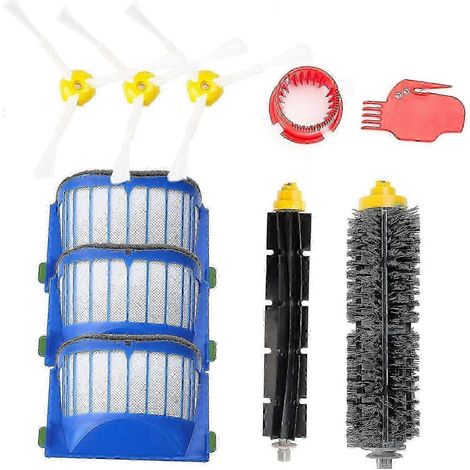 Kit d'entretien avec accessoires pour iRobot Roomba série 600 : brosses et filtres pour Roomba série 600 (modèles 605, 610, 612, 615, 616, 620, 621, 630, 645, 650 et 651). (1/5)