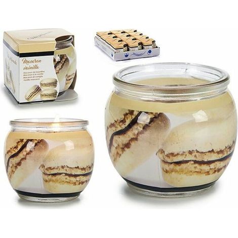 Juego de 12 velas aromáticas en vaso de cristal - Vainilla Maracoon (1/2)