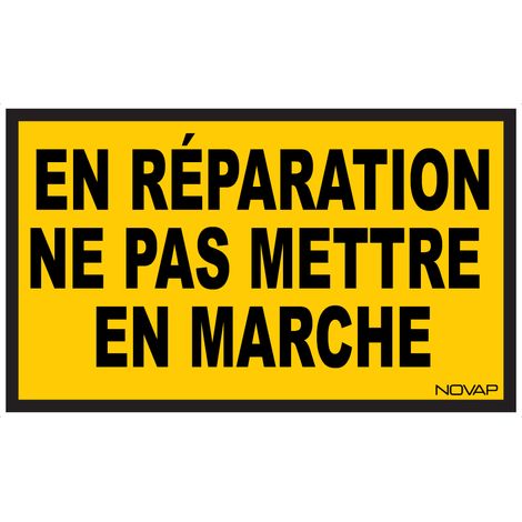 Panneau En réparation Ne pas mettre en marche - Rigide 330x200mm - 4160306