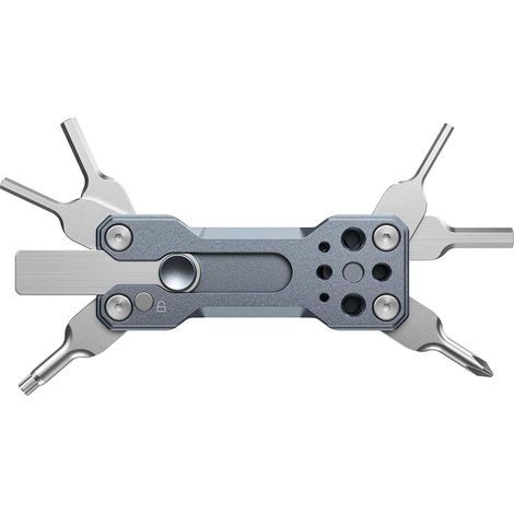 Outils clés multifonctionnels, Kit de tournevis pliant, Ensemble de clés, Ensemble d'outils à main portable, 4 clés Allen 2.5, 3, 4, 3/16, 1 tournevis plat, Clé universelle