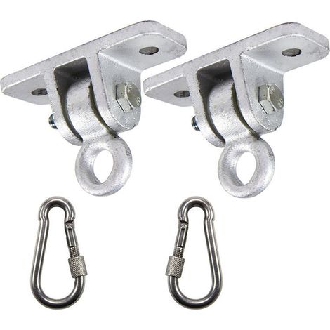 Accroches robustes pour balançoire avec mousqueton - Suspension plafond résistante pour portique (1/4)