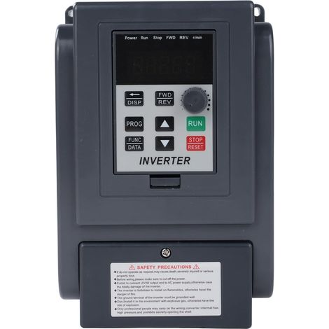 1 Variateur De Fréquence 2.2kW Entrée Monophasée Sortie Triphasée 220V 380V Pour Moteur Pompe Ventilateur (1/5)