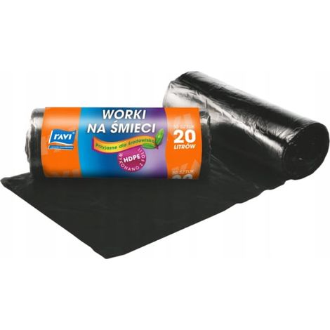 Müllsäcke 20 l 45 x 50 cm - 50 Stück schwarz, universell klein