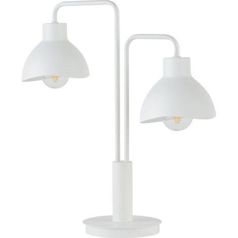 Lampada da tavolo moderna bianca Holi 2xE27 15W Sigma (1/2)