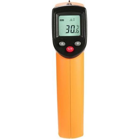 Lntyq Infrarot-Thermometer, berührungsloses Laser-Infrarot-Thermometer von -50 °C bis 400 °C, hintergrundbeleuchtetes LCD-Display (nicht für Menschen geeignet) (1/5)