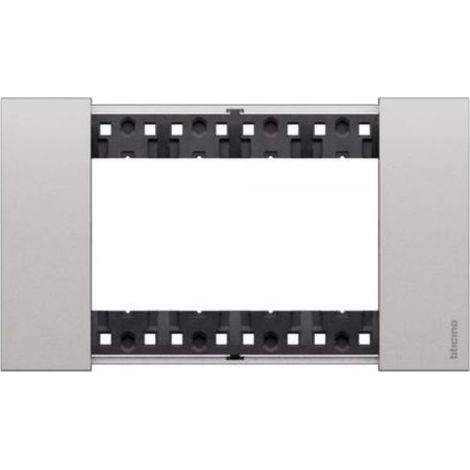 BTicino Living NOW placca STEEL 4 moduli - KA4804KS