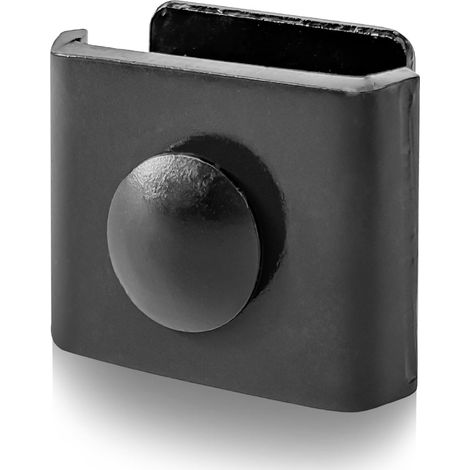 Lot de 10 connecteurs d'angle pour clôture à double fil - Connecteur de tapis de sol pour clôtures légères et lourdes - Anthracite (noir) (1/5)