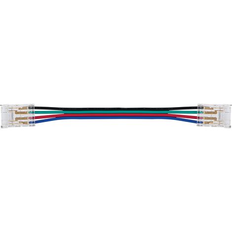 Connettore a nastro LED RGB – Plastica 12/24V 139mm IP20 (1/5)