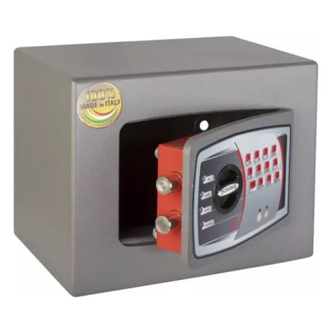 TECHNOMAX – Coffre-fort à fixer à combinaison électronique digitale, 2 pênes, 9 L, 22x28x20 cm