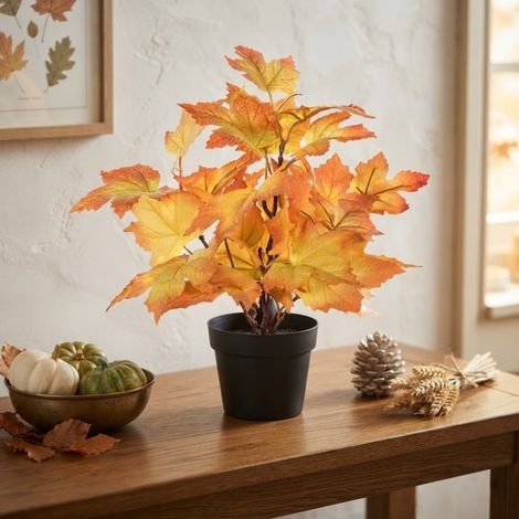 Compact Autumn Leaf Potted Plant (1/2)