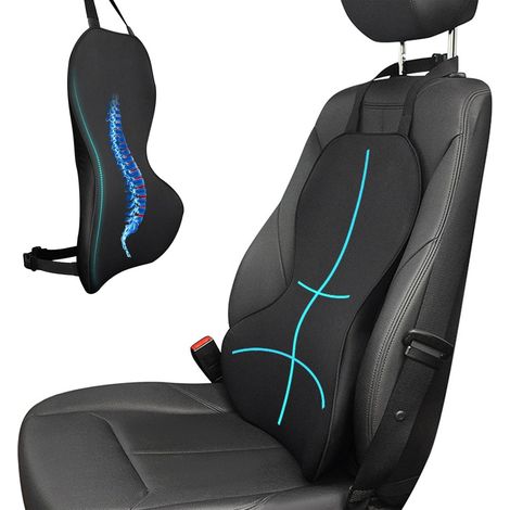 Car Lumbar Cushion Ergonomic Lumbar Support Pillow Anti-deformation Memory Foam Back Support for Car Seat for Automotive Office Chair (1/5)