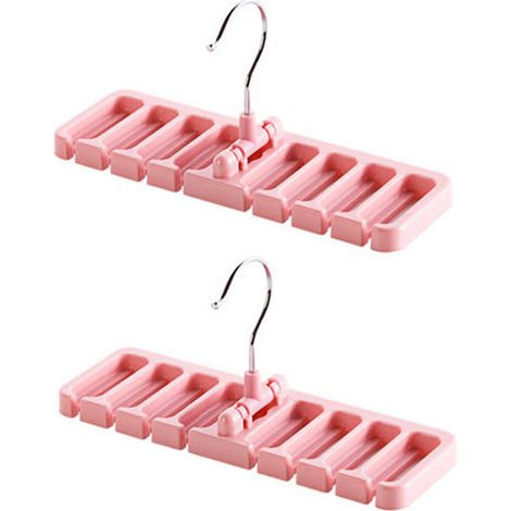 Porte-Ceintures - Support Pour Ceintures En Plastique - Pour Armoire Ou Placard - Lot De 2 (1/5)