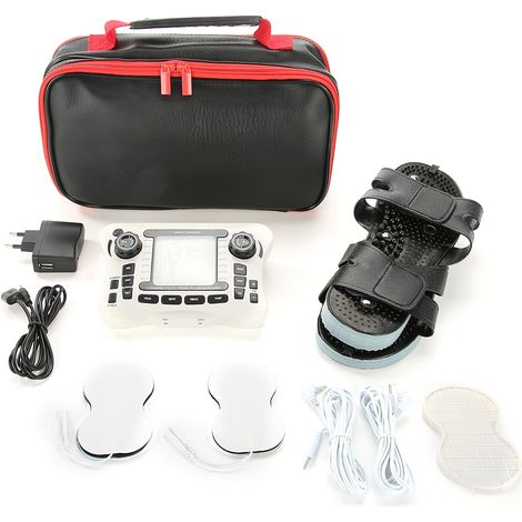 Stimulateur électronique à double sortie, masseur à dix impulsions et chaussons de massage, prise américaine (1/5)