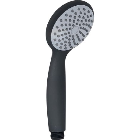 Douchette 1 Jet, pommeau de Douche ABS avec Finition Noire, 5 Ans de Garantie, Design R&S, Filtre Anti-Sable Inclus, Noir, Unique (1/5)