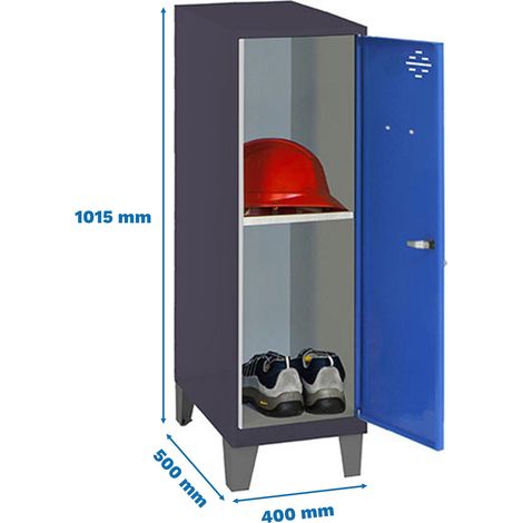 Simonrack Moderner blauer Metall-Schrank 1015x400x500 mm