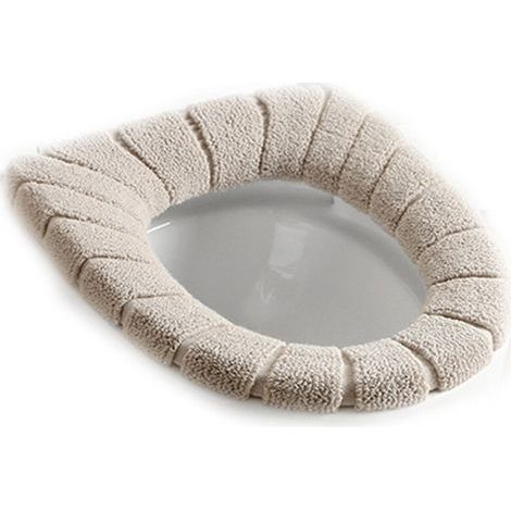 Einteiliger WC-Sitz – Weicher und rutschfester Sitzbezug für ovale und runde Toiletten – 1 Stück (1/5)