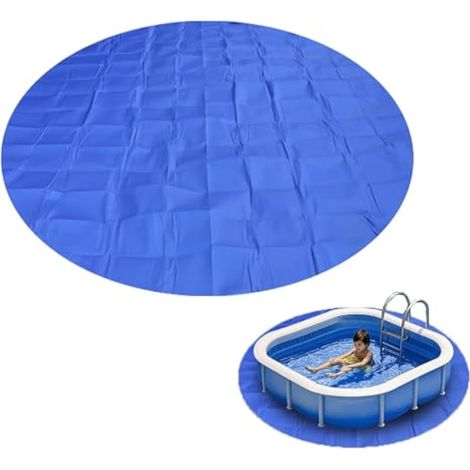 Bache de piscine ronde - 2,45 m à 4,5 m - Très résistante sous le sol - Installation facile - Protection contre les clous et les pierres - Taille XL (1/5)