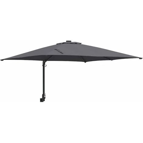 Parasol de jardin gris anthracite 248,5 x 247,5 x 160 cm (1/5)