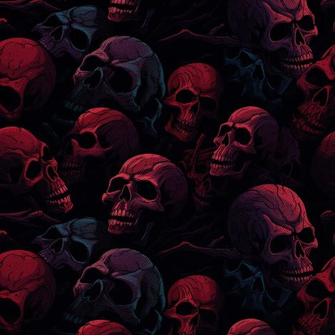 Tela Oxford decorativa para exteriores - Motivo de calavera I DX4624 (1/5)