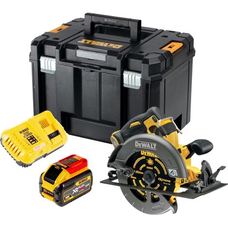 DeWALT DCS 578 NT Sierra circular sin cable 54V XR FlexVolt 190 mm sin escobillas + hoja de sierra + TSTAK - sin batería, sin cargador (1/5)