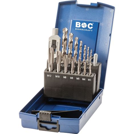 Set maschiatura craft threading tap set 16 pezzi metrico