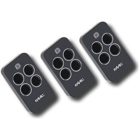 3 Pièces Télécommande Compatible FAAC XT4 433Mhz RC Code 787456 - Portail Automatique Garage