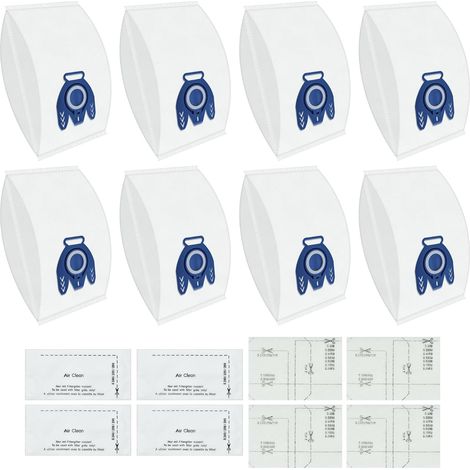 8 sacs d'aspirateur Miele GN - Compatibles C3/C2/C1/S400i-S456i/S8 - Filtres AirClean + protection moteur (1/5)