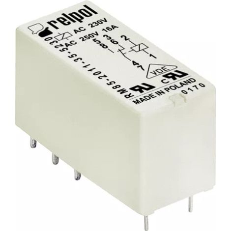 Relais miniature 1P - 16A - 12V AC - IP67 - RM85-2011 (1/5)