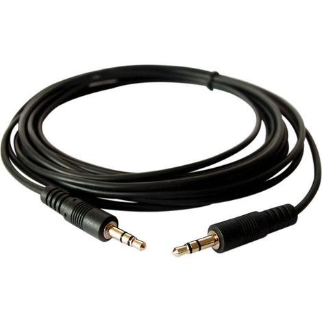 Cable 1,5metros  con conector dorados 3.5mm a 3.5mm  salida audio