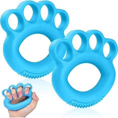 Silikon-Stärkungsgriffe (2 Stück), 4-Finger-Griff-Krafttraining, für Kraftgeräte und Anti-Stress-Übungen. (1/5)