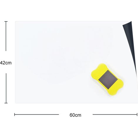 Autocollants pour tableau blanc auto-adhésifs, feuilles effaçables à sec, stickers muraux à décoller et coller pour murs, portes, tables et tableaux noirs (1/5)