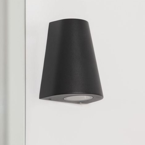 Wandleuchte Aussen Aluminium Doppelseitige Beleuchtung Magna Design Schwarz (1/5)