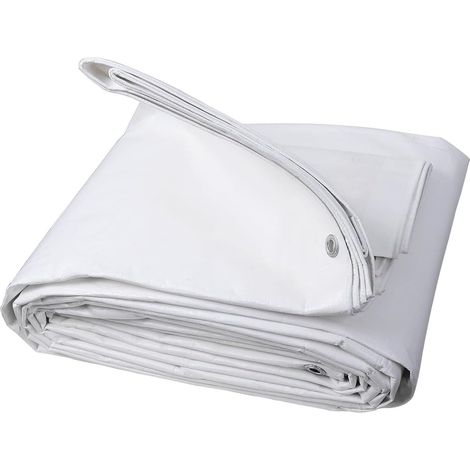 1 Bâche PE 280g/m² Imperméable, Œillets Renforcés Anti-UV, Pour Bois Et Extérieur (1/5)