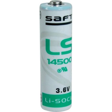 .Pile au lithium Saft LR6 3,6V 2600mAh AA- LS 14500 Made in France.
.
.
.
.